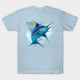 Splashing Blue Marlin T-Shirt